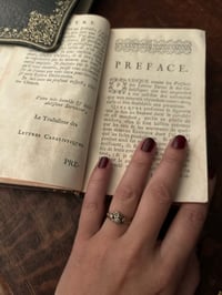 Image 5 of Très belle bague victorienne, plaqué or rose avec perles, fin XIXème siècle! taille 48-49