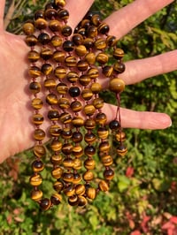 Image 7 of Yellow Tiger's Eye Mala, Yellow Tiger's Eye 108 Beads Japa Mala, Yellow Tiger Eye Gemstone Necklace