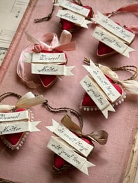 Image 4 of Spun Cotton Heart Ornaments