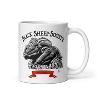 Image 2 of Black Sheep Society white glossy mug