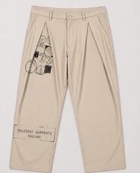 Image 1 of Stamped Pleated Trousers