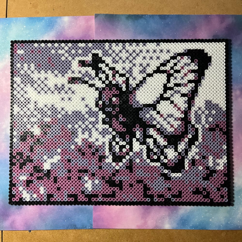Image of Retro Style Pokemon Perler Wall Decor
