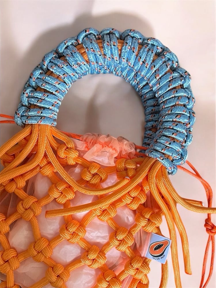 Image of Sunshine Bag - Baby Blue x Orange