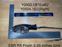 Image 3 of Turn Signals- EBR and 2010 Buell Style, Multiple Lengths Sold as a set of 2!