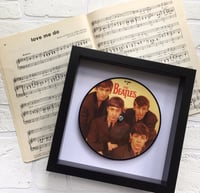 Image 3 of The Beatles, framed original 7" vinyl records