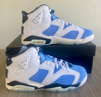 Image 2 of Jordan 6 UNC University Blue White Size 7Y GS / Size 8.5 Women