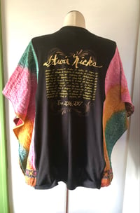 Image 3 of Upcycled “Stevie Nicks/24 Karat Gold” vintage quilt poncho