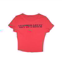 Leather Lovin Hot Red