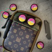 Image 1 of Pink V2 Donut Poke Ball PVC Patch