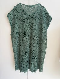 Image 5 of Crochet green vest (m-xl)