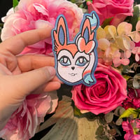 Image 2 of V.2. Sylveon 100% embroidery patch, 4 inch