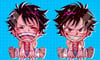 HOLO Luffy Strawhat Keychain