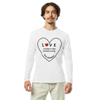 Image 1 of Men Long Sleeve LIFE LESSONS Fitted Crew