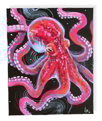 Image 1 of “DEEP SEA” ORIGINAL PAINTING ON CANVAS 10”x8” 