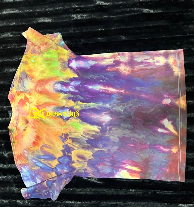 ICE DYED T-SHIRT (Volcanic Eruption)