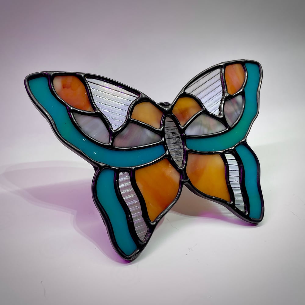 Image of Prismatic Butterfly- Teal