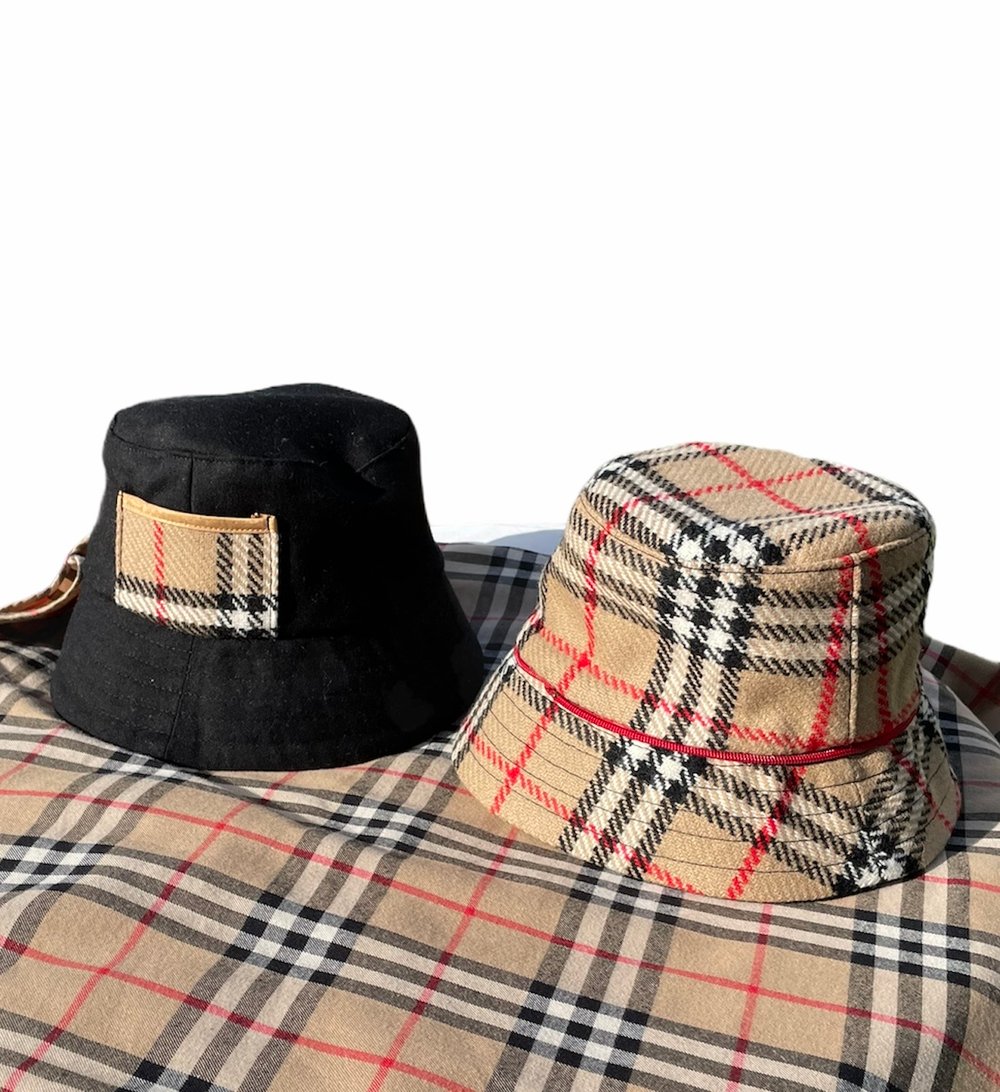 Reworked Burberry’s Bucket Hat (Beige)