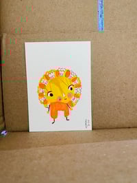 Image 2 of Mini original Art painting Sun Girl 
