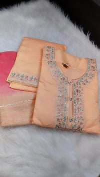 Image 6 of KSV8106-Soft Maslin Silk Kurtha Set