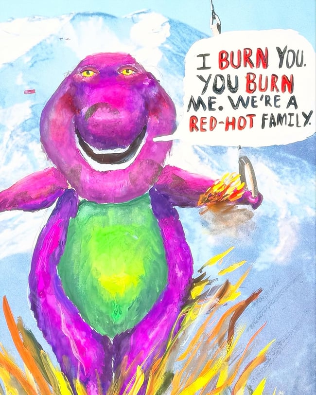 Barney-Original Painting 