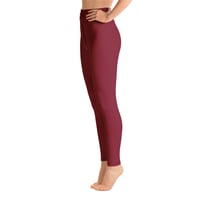 Image 4 of BURGUNDY BLISS LEGGINGS 