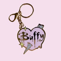Image 1 of Buffy heart Keychain