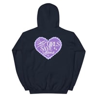 Image 6 of HOT GIRLS HAVE HEART HOODIE - PURPLE