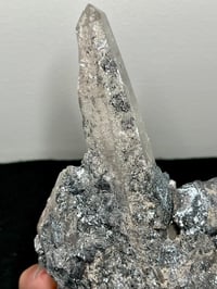 Image 2 of Inner Mongolian Quartz Cluster With Stibnite #2491