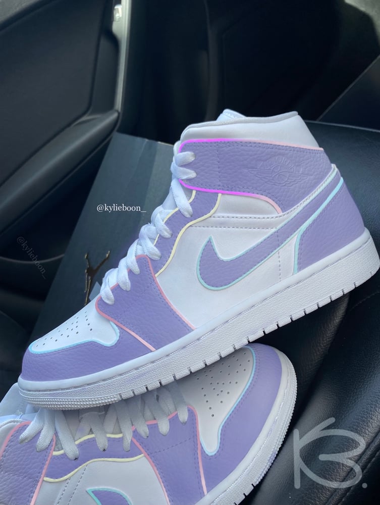 Image of Nike Air Jordan 1 x KylieBoon “OilSpill Outlines”