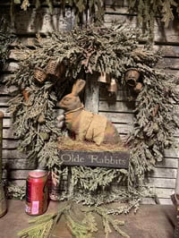 Image 2 of #1 Olde Rabbits ~ Wreath ~ One of my larger rabbits!
