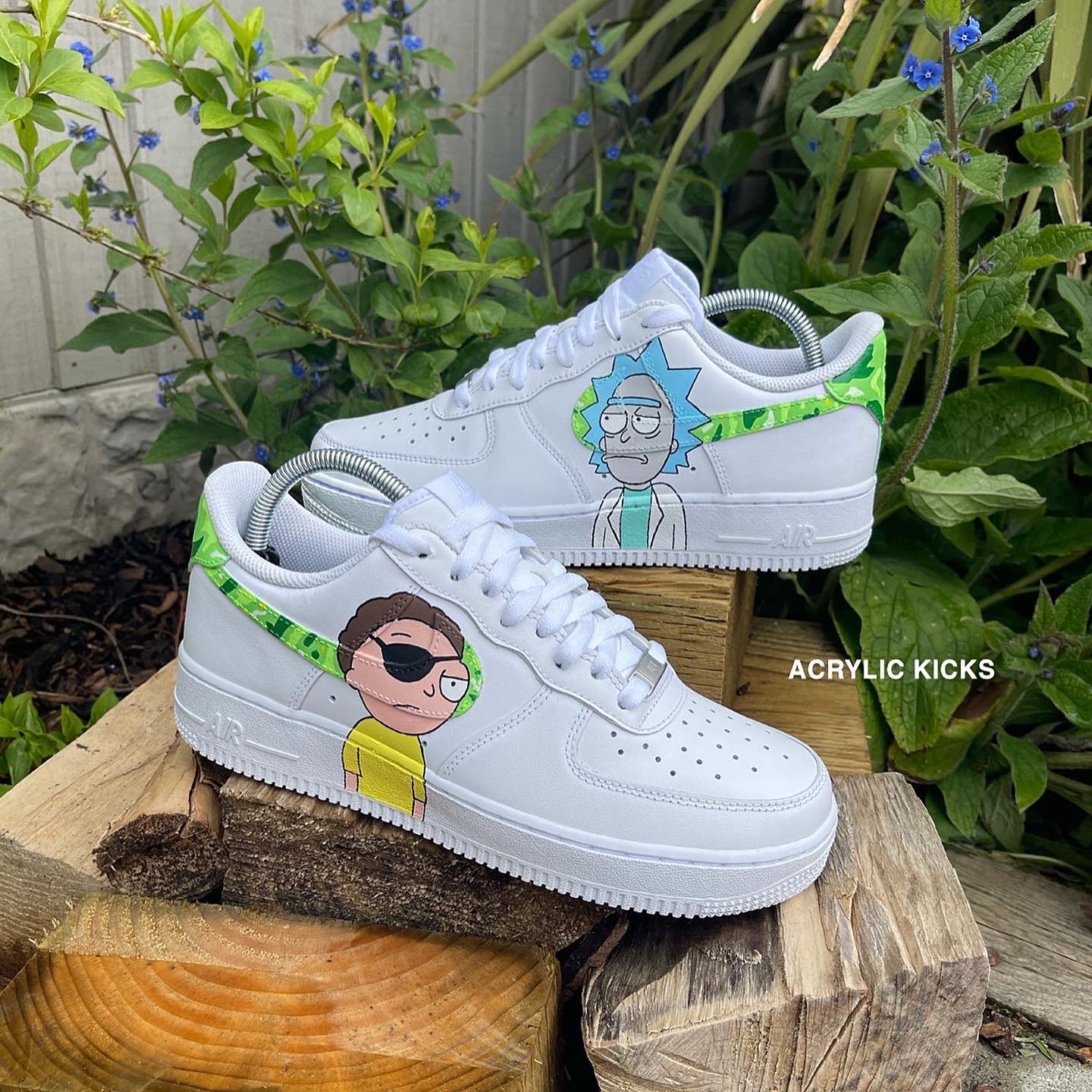 Nike AF1 - 1 of 1 Rick and Morty V2 | Acrylic Kicks