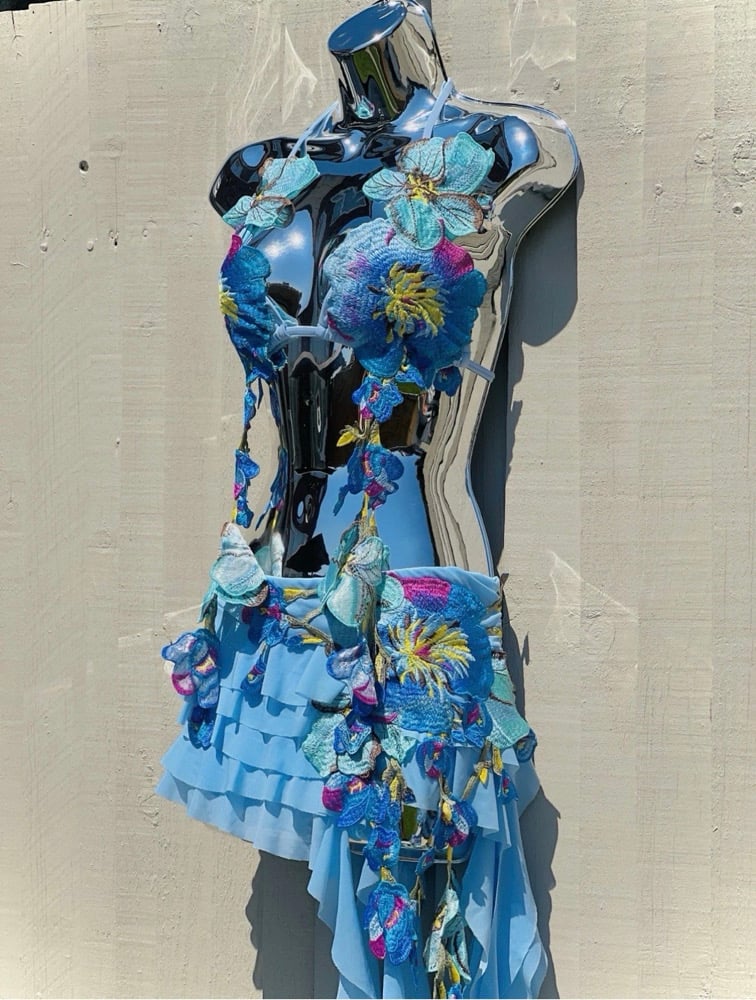 Image of    ‘Mila’ Embroided Floral Set 