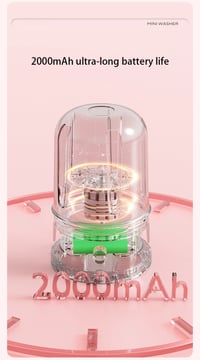 Image 18 of Mini Laundry Cup 1L Wireless Portable Underwear&Socks Automatic Washing Machine Rechargeable