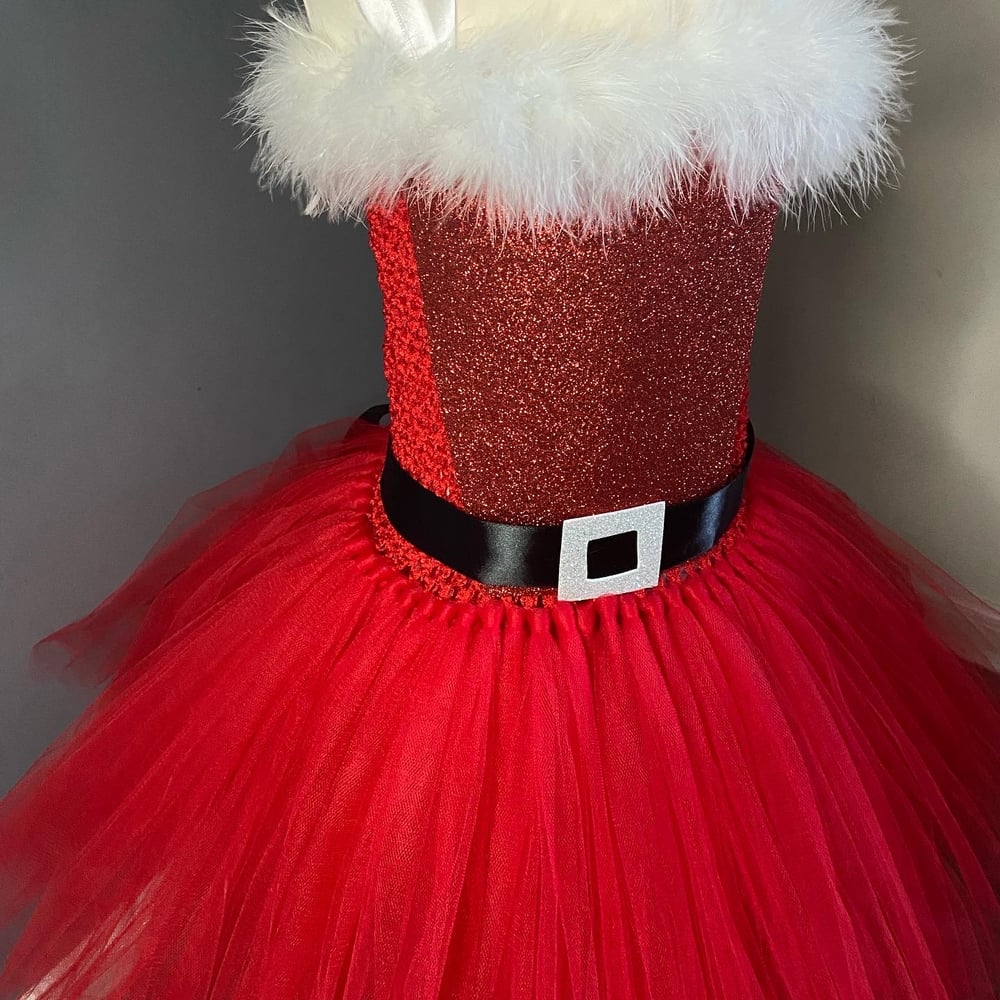 Image of Mrs Claus Christmas Tulle Dress