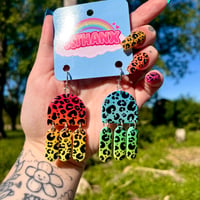 Image 1 of Mis-Match Rainbow Cheetah Jollies 