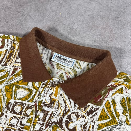 Image of 1980s YSL Polo Shirt, Size Large