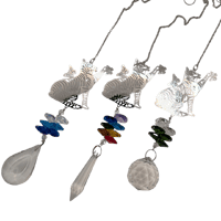 Image 2 of 🌈☀️Crystal Cat & Paw Suncatchers☀️🌈