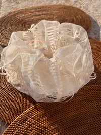 Image 4 of White Mesh XXL Scrunchie