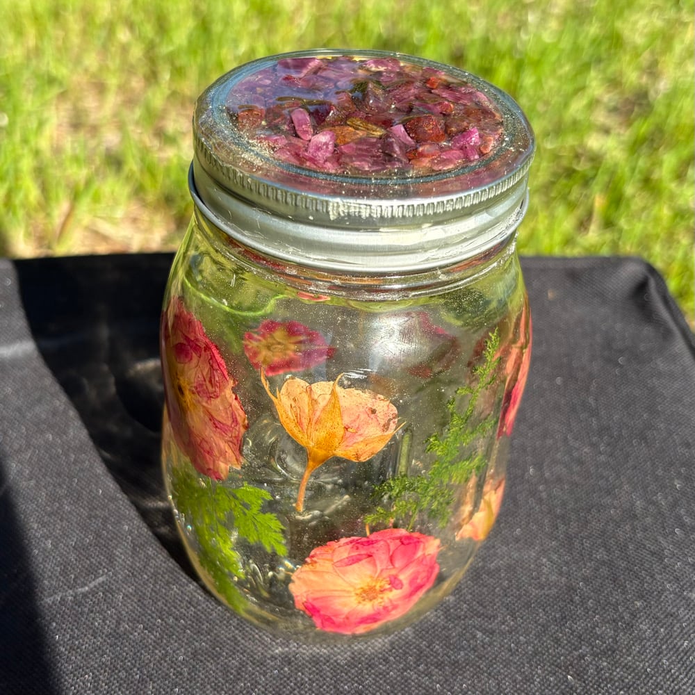 Image of ruby & rosy moon water jar