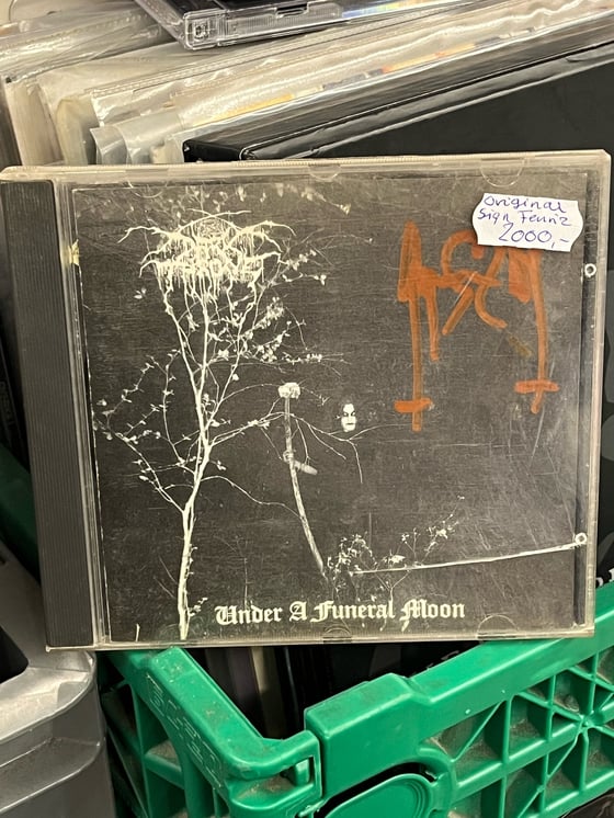 Image of CD Darkthrone Under a Funeral Moon ORIGINAL SIGNED