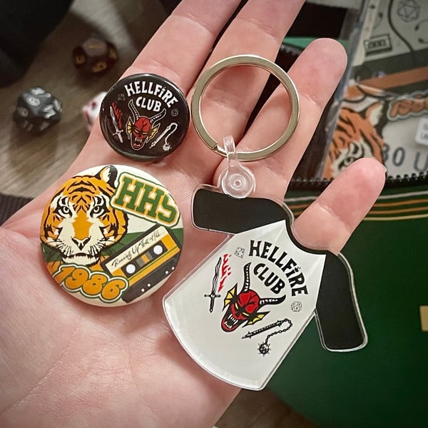 Image of ST Keychain and/or button pack 