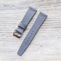 Image 1 of 19mm Corfam Style Baby Blue Pigskin