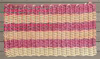 Image 1 of Red & Peach - Two Tone - 35 Fathom - Lobster Rope Mat