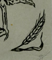 Image 3 of "CornCrake Calling" - LINO PRINT