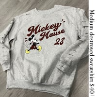 Medium Gray Mickey destroyed sweatshirt