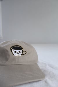 Image 1 of Coffee Cup Skull 5-Panel Camp Hat