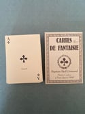 Cartes De Fantaisie Vintage de grimaud, Jeu de Gerente, Dos Rouge. 