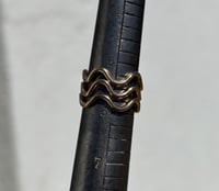 Image 2 of 14k GOLD SQUIGGLE RING 