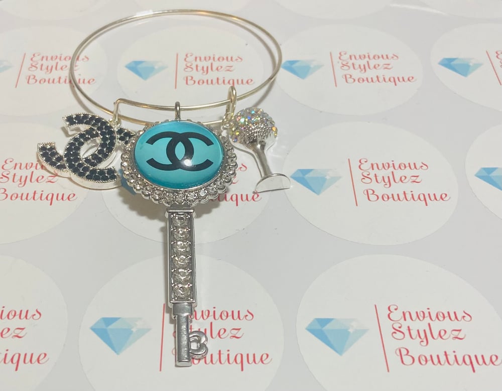 Image of Chanel designer inspired bangle braclet