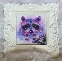 Image 2 of ‘Cotton Candy Trash Pandy’ Framed Print